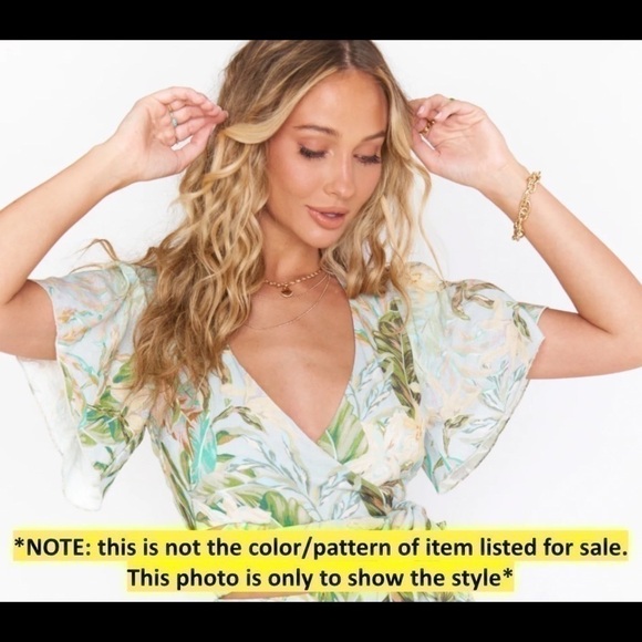 Show Me Your Mumu Wilson Tie Top in Bonfire Crisp (NWOT) - Picture 7 of 7